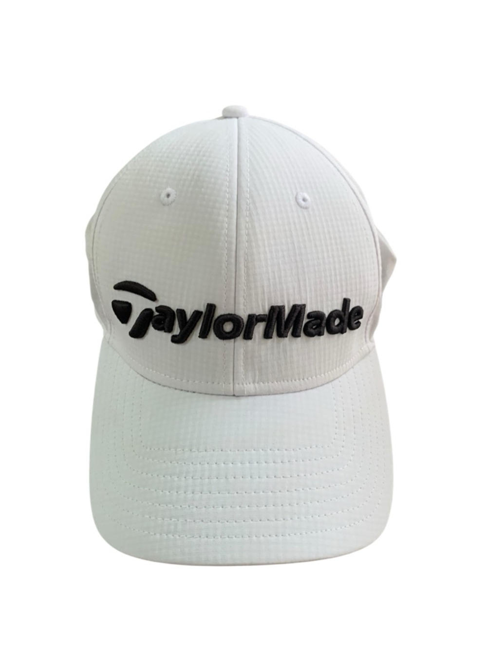 TaylorMade White Cap with Black Embroidered Logo ⛳️